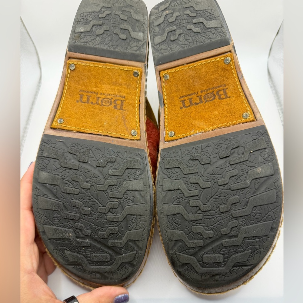 Born Bandy Blanket Clogs - Rust - Picture 5 of 10